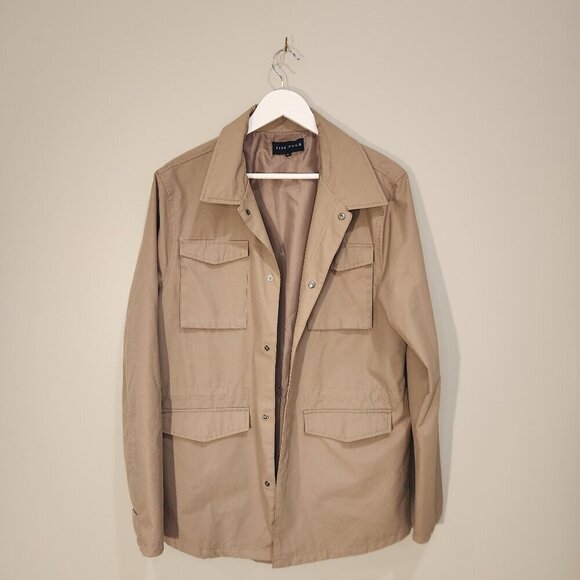 Five Four Fielder Khaki Tan Raincoat Jacket - Size M - Picture 1 of 8